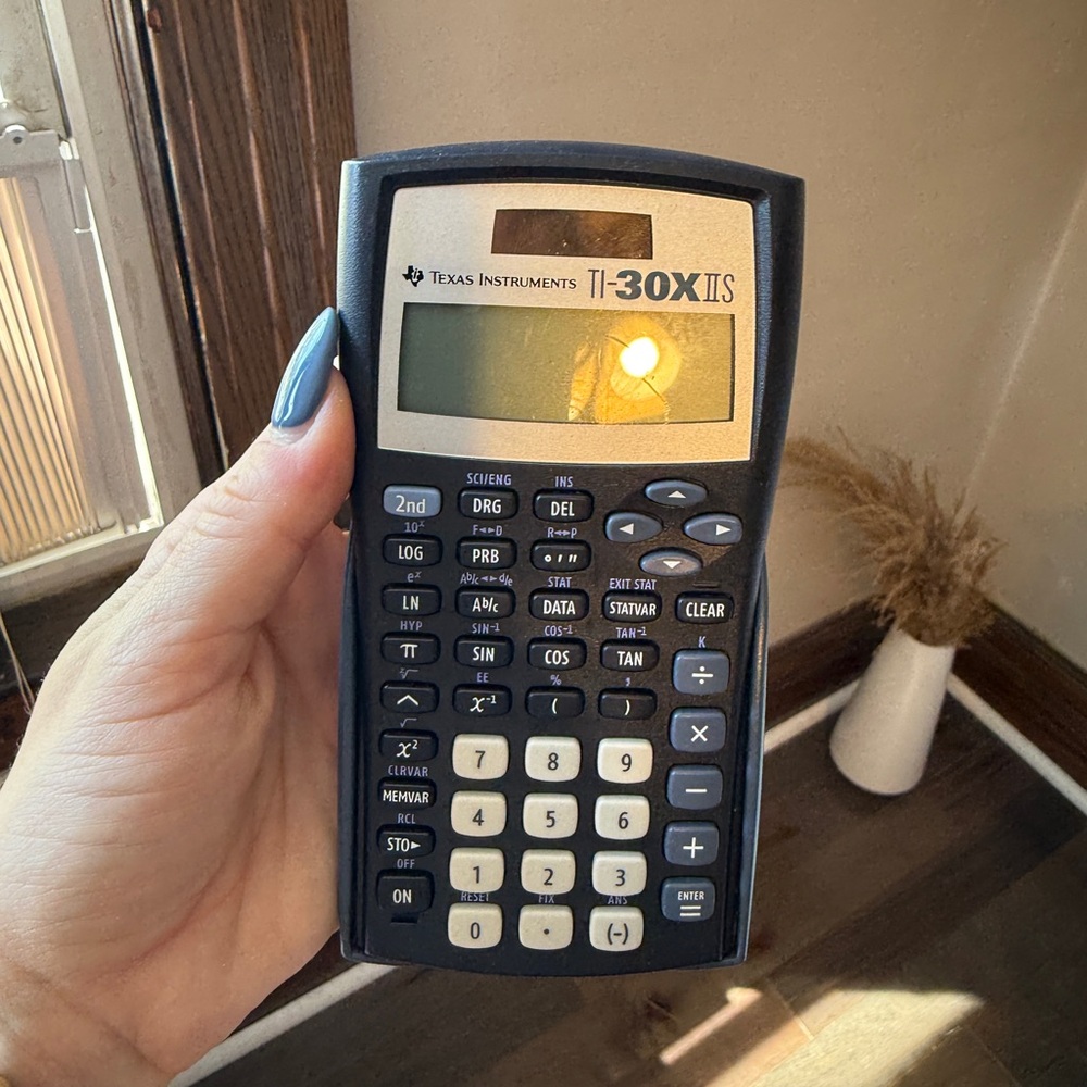 Texas Instruments Blue Calculator Cover - Picture 2 of 2